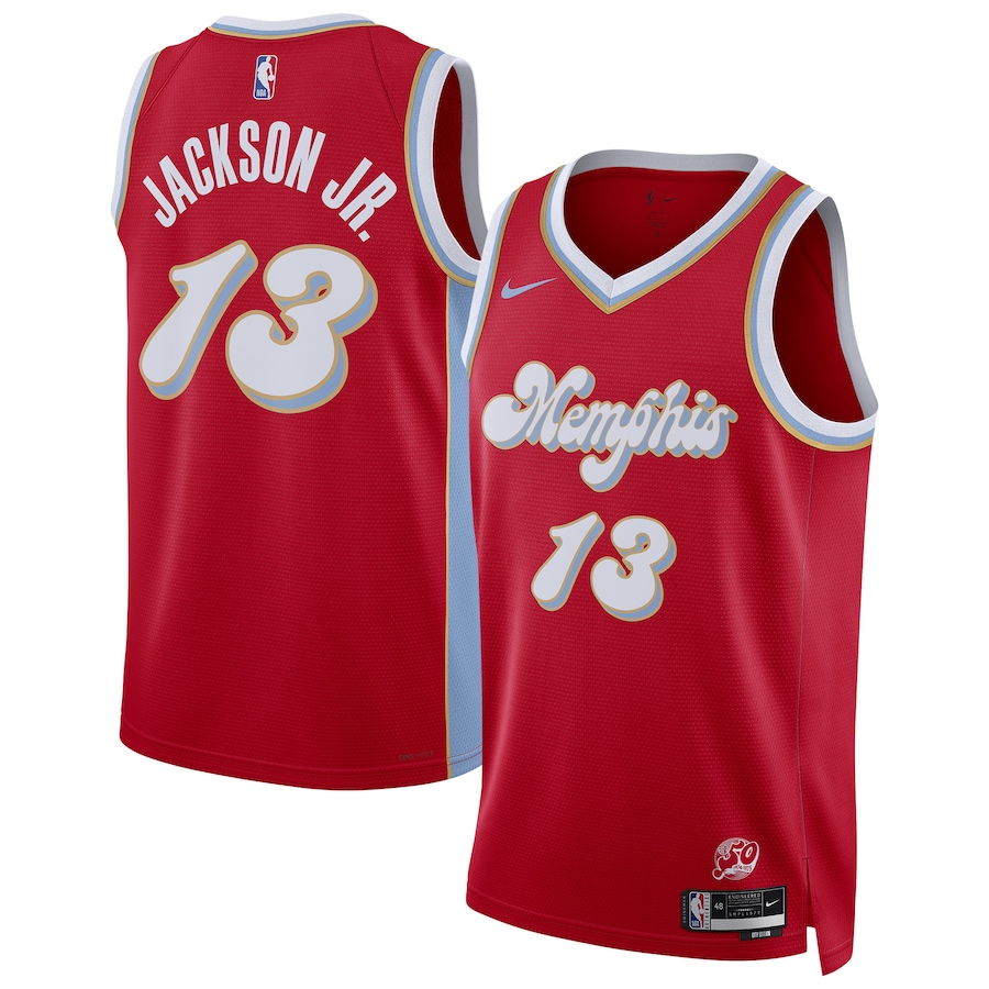 Men Memphis Grizzlies #13 Jaren Jackson Jr. Nike Red City Edition 2024-25 Swingman Player NBA Jersey->memphis grizzlies->NBA Jersey